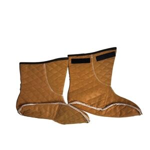 Bates Footwear Quilted Boot Liners Brown Size 8-8.5W XW Cold Weather NEW